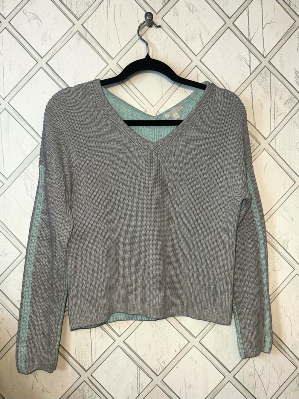 Lisa Todd Colorblock Corton Sweater Size XS